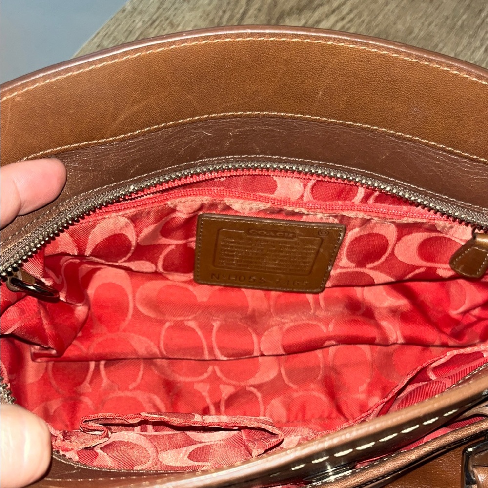 Coach Brown Leather Satchel - Picture 2 of 4